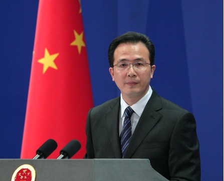 新华网北京9月22日电 外交部发言人洪磊22日就日方人员非法登上